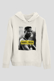 Doug E. Fresh Beyaz Unisex Kapüşonlu Sweatshirt