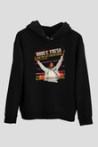 Doug E. Fresh Siyah Unisex Kapüşonlu Sweatshirt