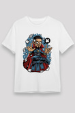 Dr Strange Baskılı Unisex Beyaz Tişört