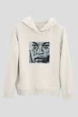 Dr. Dre Baskılı Unisex Beyaz Kapüşonlu Sweatshirt