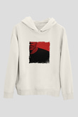 Dr. Dre Baskılı Unisex Beyaz Kapüşonlu Sweatshirt