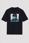 Dr. Dre Baskılı Unisex Oversize Siyah Tişört