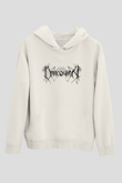 Draconian Baskılı Beyaz Unisex Kapüşonlu Sweatshirt