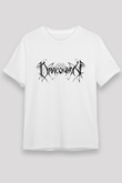 Draconian Baskılı Unisex Beyaz Tişört - Tshirt