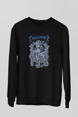Draconian Baskılı Unisex Siyah Sweatshirt