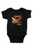 Dragon Force Baskılı Unisex Siyah Bebek Body - Zıbın
