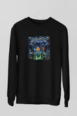 Dragon Force Baskılı Unisex Siyah Sweatshirt