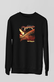 Dragon Force Baskılı Unisex Siyah Sweatshirt