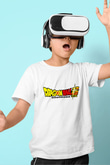 Dragonball Baskılı Beyaz Unisex Çocuk Tişört