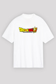 Dragonball Beyaz Unisex Oversize Tişört T-Shirt