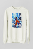 Dragonball Beyaz Unisex Sweatshirt