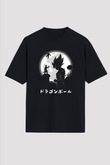 Dragonball Siyah Unisex Oversize Tişört T-Shirt