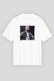 Drake Baskılı Unisex Beyaz Tişört