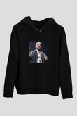Drake Baskılı Unisex Siyah Hoodie