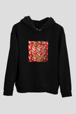 Drake Baskılı Unisex Siyah Hoodie