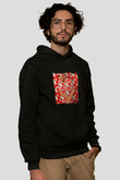 Drake Baskılı Unisex Siyah Hoodie