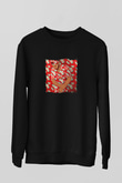 Drake Baskılı Unisex Siyah Sweatshirt