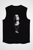 Drake Siyah Unisex Kolsuz Tişört