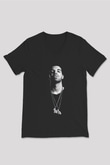 Drake Siyah Unisex V Yaka Tişört T-Shirt