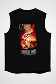 Dream Evil Baskılı Unisex Siyah Kolsuz Tişört - Tshirt