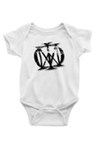 Dream Theater Baskılı Beyaz Unisex Bebek Body - Zıbın