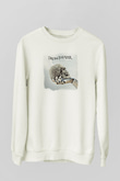 Dream Theater Baskılı Unisex Beyaz Sweatshirt