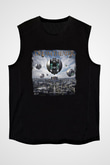 Dream Theater Baskılı Unisex Siyah Kolsuz Tişört
