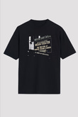 Dream Theater Baskılı Unisex Siyah Oversize Tişört