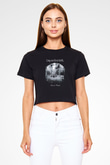 Dream Theater Siyah Crop Top Tişört