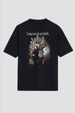 Dream Theater Siyah Unisex Oversize Tişört T-Shirt