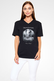 Dream Theater Siyah Unisex V Yaka Tişört T-Shirt