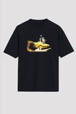Driver Siyah Unisex Oversize Tişört T-Shirt