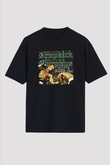 Dropkick Murphys Baskılı Unisex Siyah Oversize Tişört