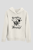 Dropkick Murphys Beyaz Unisex Kapşonlu Sweatshirt