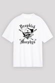 Dropkick Murphys Beyaz Unisex Oversize Tişört T-Shirt