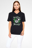 Dropkick Murphys Siyah Unisex V Yaka Tişört T-Shirt