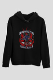Drowning Pool Baskılı Unisex Siyah Kapüşonlu Sweatshirt