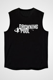 Drowning Pool Baskılı Unisex Siyah Kolsuz Tişört - Tshirt