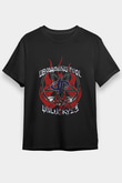 Drowning Pool Baskılı Unisex Siyah Tişört - Tshirt