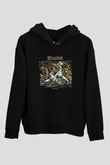 Drudkh Baskılı Unisex Siyah Hoodie