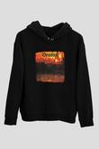 Drudkh Baskılı Unisex Siyah Hoodie