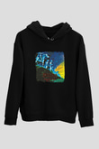 Drudkh Baskılı Unisex Siyah Hoodie