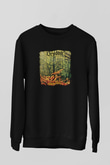 Drudkh Baskılı Unisex Siyah Sweatshirt
