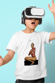 Dua Lipa Baskılı Beyaz Unisex Beyaz Çocuk Tişört - Tshirt