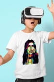 Dua Lipa Baskılı Beyaz Unisex Beyaz Çocuk Tişört - Tshirt
