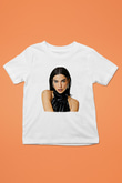 Dua Lipa Baskılı Beyaz Unisex Beyaz Çocuk Tişört - Tshirt