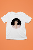 Dua Lipa Baskılı Beyaz Unisex Beyaz Çocuk Tişört - Tshirt