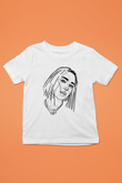 Dua Lipa Baskılı Beyaz Unisex Beyaz Çocuk Tişört - Tshirt