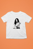Dua Lipa Baskılı Beyaz Unisex Beyaz Çocuk Tişört - Tshirt