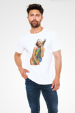 Dua Lipa Baskılı Unisex Beyaz Tişört - Tshirt